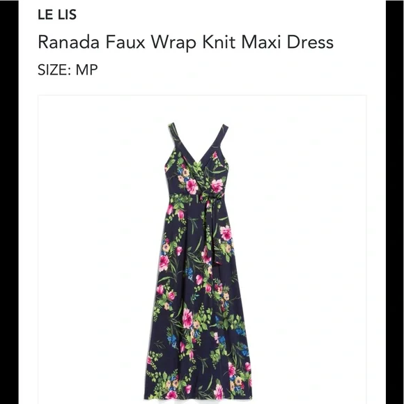 Dresses | Le Lis Ranada Faux Wrap Knit Maxi Dress Mp | Poshmark